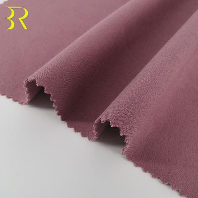 China Knitting Stretch 65%R Dyed 30%N 5%SP Ponte De Roma Durable Stretch Fabric For Pants for sale