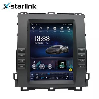 China Vertikaler Bildschirm Tesla Style Car Multimedia für Toyota Prado LC100 LC120 2002-2009 zu verkaufen