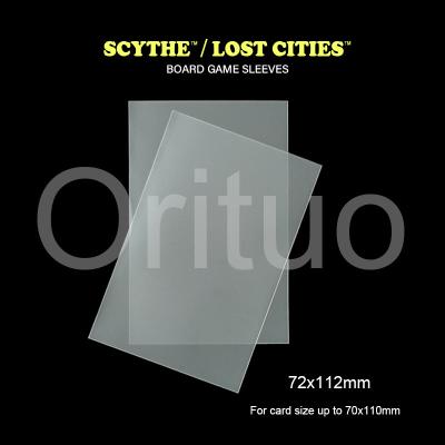 중국 Scythe / Lost Cities 카드 슬리브 72x112mm 무광 투명 비글레어 판매용