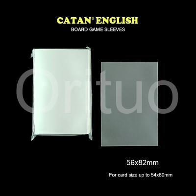 China Game Catan Matte Sleeves Cpp Front Clear Catan Card Protectors Te koop