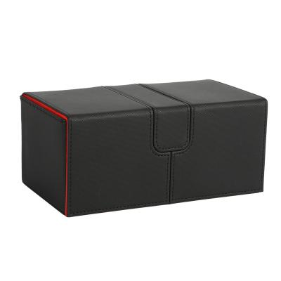 China 200+ Deck Card Box WS Tcg Pokomon Cards Mtg Dual deck card box PU Leather for sale