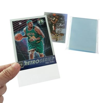 China Sports Card Inner Card Sleeves 65x90mm Custom Waterproof Clear Plastic Card Sleeves for sale