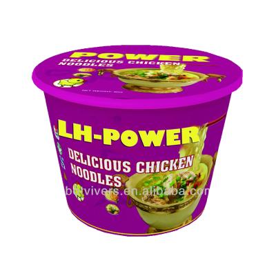 China Low Salt Ramen Bowl Pot Halal Noodles Customized Instant Noodles Big Noodle In Cup for sale