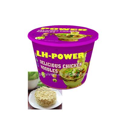 China Halal Low Salt Ramen Large Cup Bowl Noodles In Cups Customized OEM Instant Noodles for sale