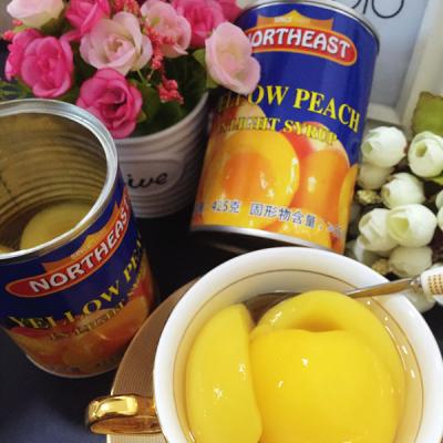 China Canned Canned Peach Halves / 3 Years Shelf Life Canned Fruit / Grade A Canned Yellow Peach for sale