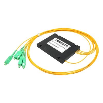 China SC UPC singlemode cable PLC splitter UPC 1*16 quality fiber optic box PLC splitter G652D fiber optic splitter QYPLC3002 for sale