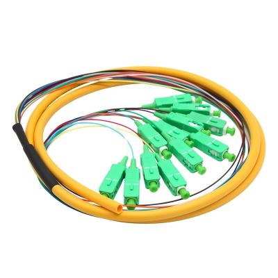 China Factory price manufacturer fiber optic ofc pigtail sc/pc outdoor SC UPC APC pigtail with APC UPC connector QYPTSC-004 for sale