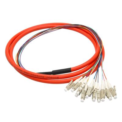 China LC to LC fiber optic om3 om4 mm pigtail 0.9 lc/apc UPC SM g652d g657a fiber optic pigtails QYPTLC-007 for sale