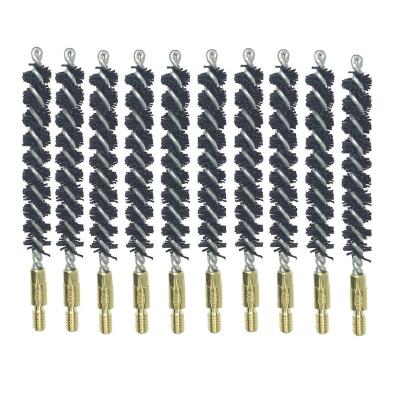 China Gun Cleaning Brush Quick Cleaning Black Nylon Wires Bore Remover Kit 10PCS/PACK for sale