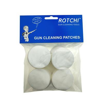 China Highly Absorbent Retail Gun Cleaning Patches 100% Cotton Flannel Square / Round .177 / 4.5 .22 / 5.56 .380 / 9 mm 12Ga. Rifle Pistol Shotgun Pneumatic Guns for sale