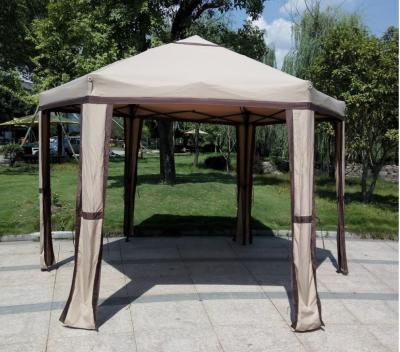 China Yard Leisure Outdoor Portable Waterproof Gazebo Hexagonal Folding Tent With Mosquito Net for sale