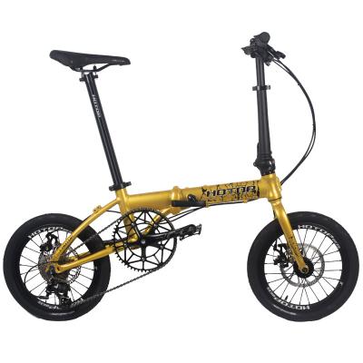 China Factory supply single frame folding bike molybdenum steel lightweight frame chrome fold adult bicycle for sale