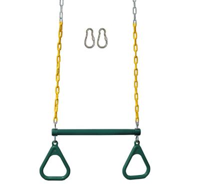 China Patio\Garden\Outdoor Plastic Trapeze Bar Kids Swing With Rings for sale