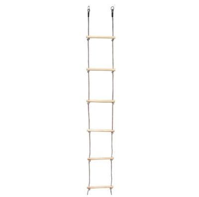 China Folding Ladders Climbing Rope Ladder Wooden Climbing Ladder For Kids for sale