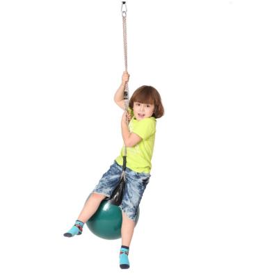 China Creative Outdoor Furniture Garden Child Play Beacon Ball Swing Hanging With Rope for sale