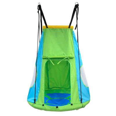 China Outdoor Outdoor Green Nest Fabric Furniture Tree Pod Double Hammock Hanging Swing Tent for sale