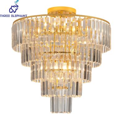 China Modern Modern Crystal Chandeliers Lighting Contemporary Pendant Chandelier Ceiling Lamp Light Fixture for sale