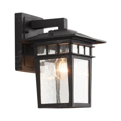 China Morden Outdoor Garden Decoration Lamps, Outdoor Wall Lamp, Black Clear Glass Used For Dusk To Dawn Indoor Wall Lamp for sale