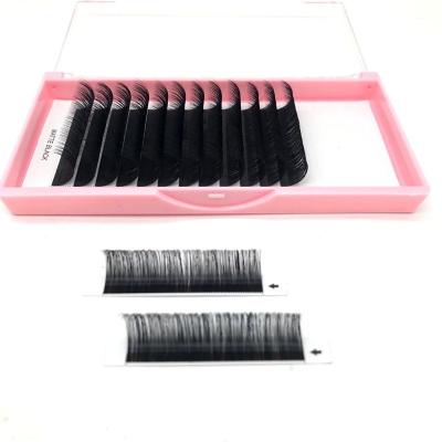 China Wholesale Individual Automatic Fan Eyelash Extension Korera Long Natural Handmade Strands for sale