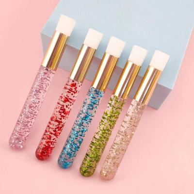 China Eyelash Extension Application Tools Private Label Eyelash Extension Cleaning Brush High Quality Makeup Remover Brush for sale