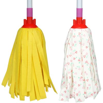 China Viable Factory Wholesale Cleaning Round Broom Head In Nonwoven Material Replacement Broom Head for sale