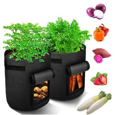 China Nonwoven Felt Fabric Nonwoven Gallon OEM Eco-Friendly/UV 1-1000 Resistance/Long Life Potato Aeration Resistant Custom Potato Vegetable Garden Grow Bags For Plants for sale