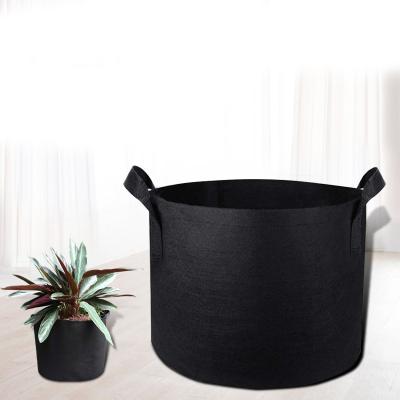 China Wholesale Eco-friendly/UV Resistance/Long Life Plant Blast Felt Garden Plant Grow Bag Resistant Fabric Potato Pot Fruit Vegetable Grow Bag With Handle for sale