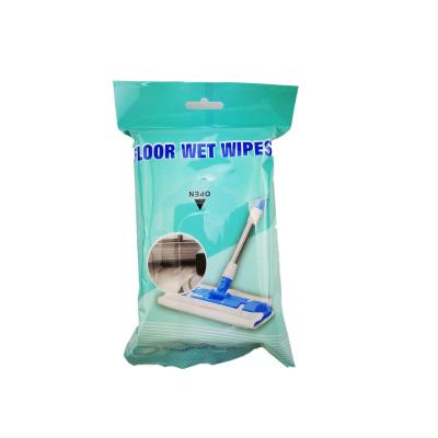 China Portable Premium Durable Material Spunlace Floor Cleaning Disposable Mopping Wet Cloth for sale