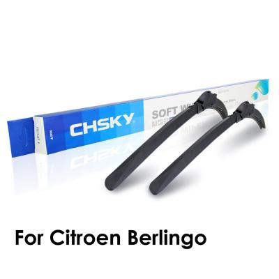 China CHSKY natural rubber produce high quality and cheap car accessories special wiper blade for Citroen Berlingo, wholesale car wiper blade, for sale