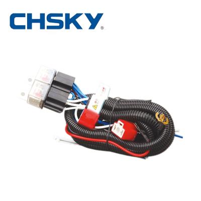 China CHSKY h4 Wiring Waterproof Ceramic Headlight 12V 2 Harness H4 Relay Harness Kits Lightweight for sale