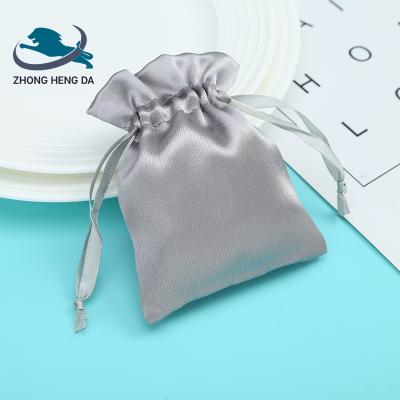 China Gift Drawstring Satin Custom Small Dustproof Jewelery Component Storage Make Up Bags for sale