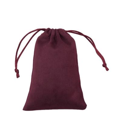 China Fashionable And Environmentally Friendly Cord Earring Jewelry Pouch String Suede Durable Can Be Customized for sale