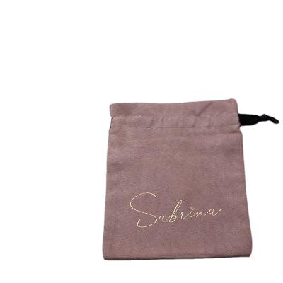 China Recyclable Custom Jewelry Velvet Bag Eco - Friendly And Cheap Drawstring Gift Packaging for sale