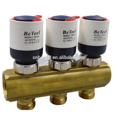 China Traditional Underfloor Heating 12v Electric Water Manifold Valve for sale