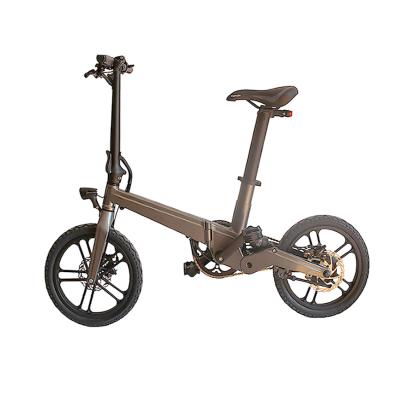 China 250w Ultra Light And Portable Luxury 16 Inch Folding Ebike Adult Foldable E-Bike Electric Bicycle for sale