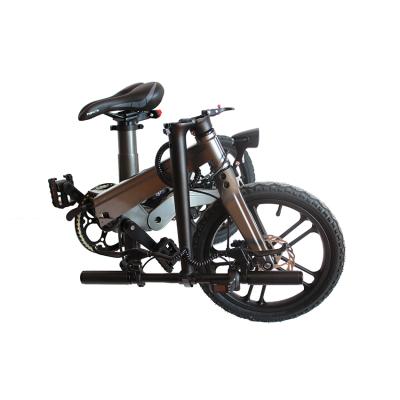 China New 250w Magnesium Alloy E Bike Patented Cheap Mountain E Bike 16 Inch Tire Electric Bicycle Bike For Men And Women for sale