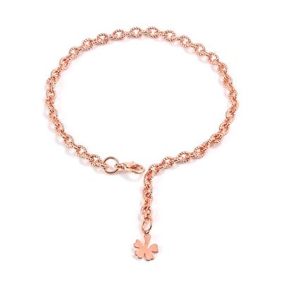 China AIWEI CLASSIC Thin Clasp Gold Chain Bracelets Bracelets Love Hand Bracelet For Girls for sale