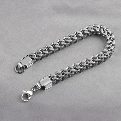 China Environmental Friendly Bracelet Manufacturer Christmas Gift For Friend Stainless Steel Men Bracelet Chain Bracelet for sale