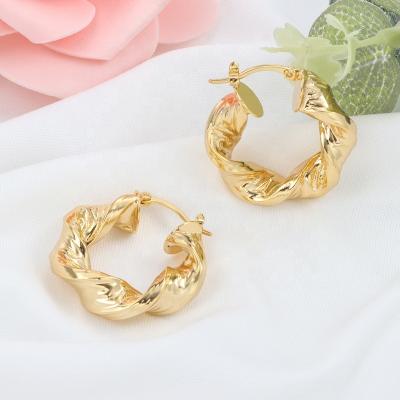 China 2022 FASHIONABLE AIWEI fashion initial luxury exotic earrings for women old fashion earrings with different size for sale