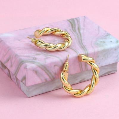 China 2022 New Trendy Copper Luxury Circle 18k Gold Plated Fashion Jewelry Women Earrings From CLASSIC Jewelry Manufacturer for sale