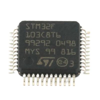 China STM32F103C8T6 standard parameter 32bit magnet core size 80 input and output number 128KB program memory capacity RAM72 storage capacity 20KB for sale