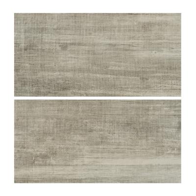 China Hot Sale 300X600mm Latest Home Textile Gray Fabric Look Imitation Anti-Slip Ceramic Floor Tiles for sale