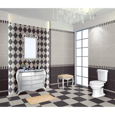 China Good quality rustic flat bathroom floor tile wholesale customized rectified ceramic ceramic tile for sale