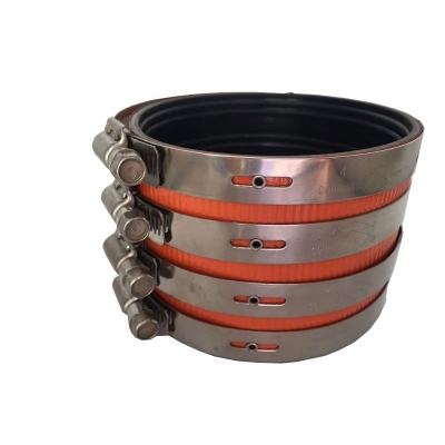 China Home/All Industries/Factory & High Standard Of Material / Pipe Fittings Eco - Friendly Eat Worm Drive Flanges Type A Coupling Pipe Clamp for sale