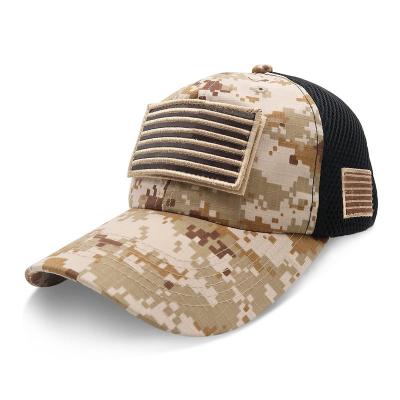 China COMMON Logo Camouflage Patch Cap Baseball Mesh Pattern Military Tactical Camouflage Top Hats for sale