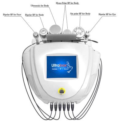 China Wrinkle Remover CE OEM 2022 New Multifunctional 6 in 1 RF 40k Cavitation Slimming Machine Body Slimming Machine Vacuum Cavitation System for sale