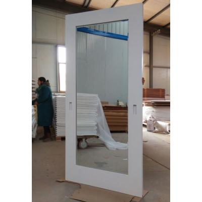 China Modern White Sliding Mirror Barn Door Kit For Bathroom And Hotel Closet for sale