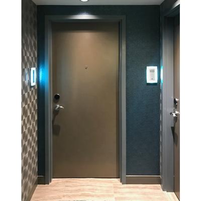 China UL Modern 45 Mins Painted Grade Flush Design Fire Rated Wood Door for sale