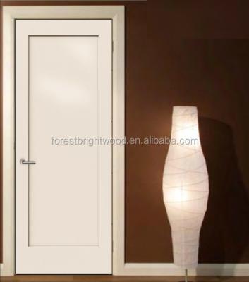 China Modern Smooth 1 - Panel Core Solid White Primed Interior MDF Door for sale