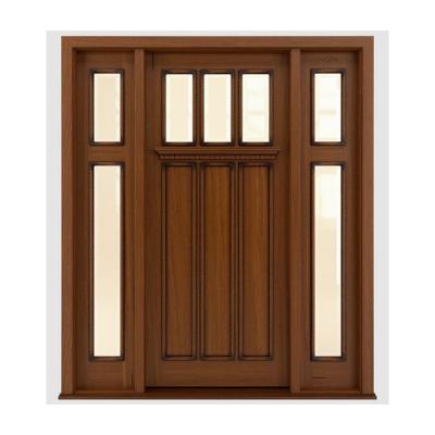 China Modern Traditional Mahogany Stained Wood Front Doors Window Inserts for sale